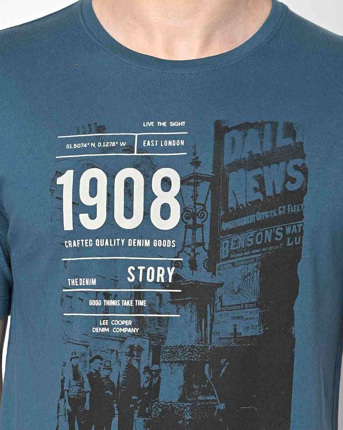 Lee Cooper | Graphic Print Crew-Neck T-shirt|3