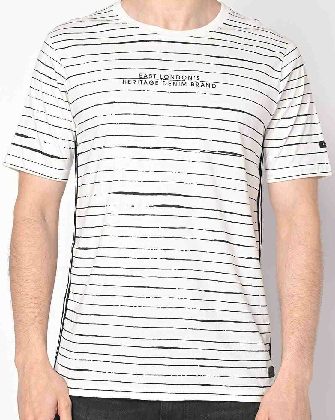 Lee Cooper | Striped Crew-Neck T-shirt|3
