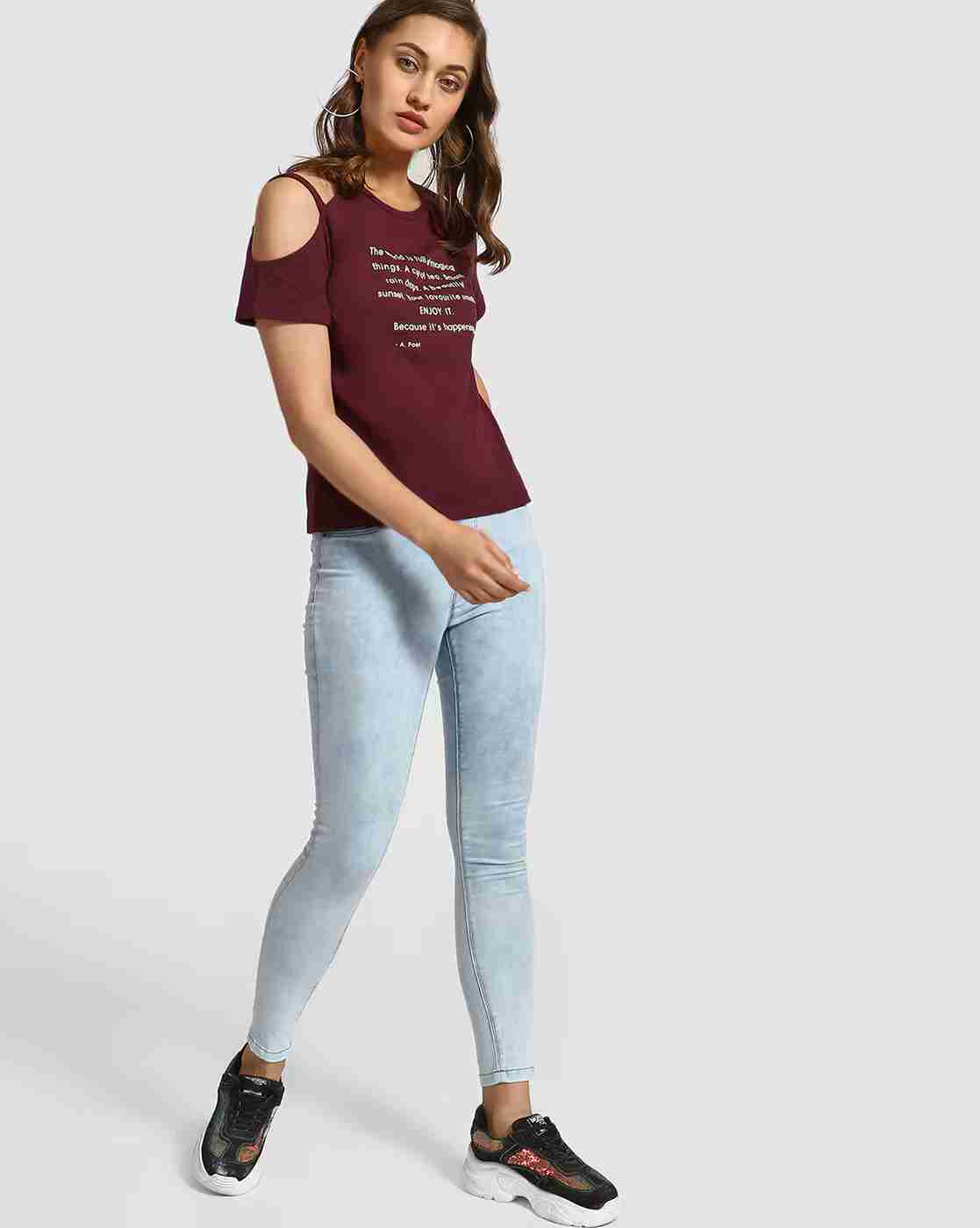 Lee Cooper | Typographic Print Crew-Neck T-shirt with Cut-Outs|3
