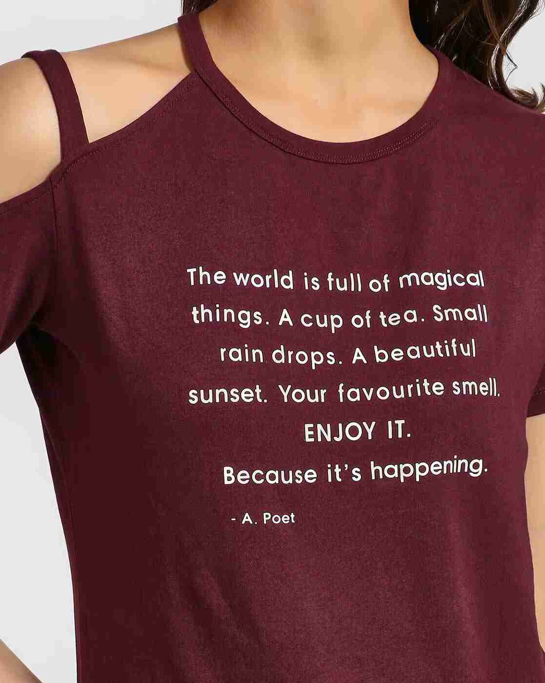 Lee Cooper | Typographic Print Crew-Neck T-shirt with Cut-Outs|4