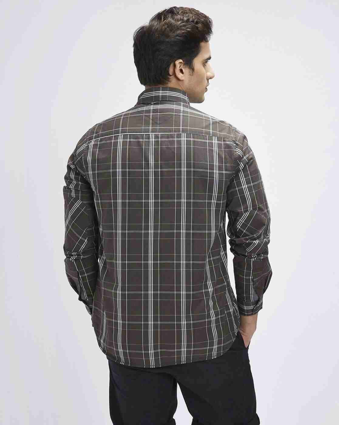 Lee Cooper | Checked Button-Down Shirt with Patch Pocket|3