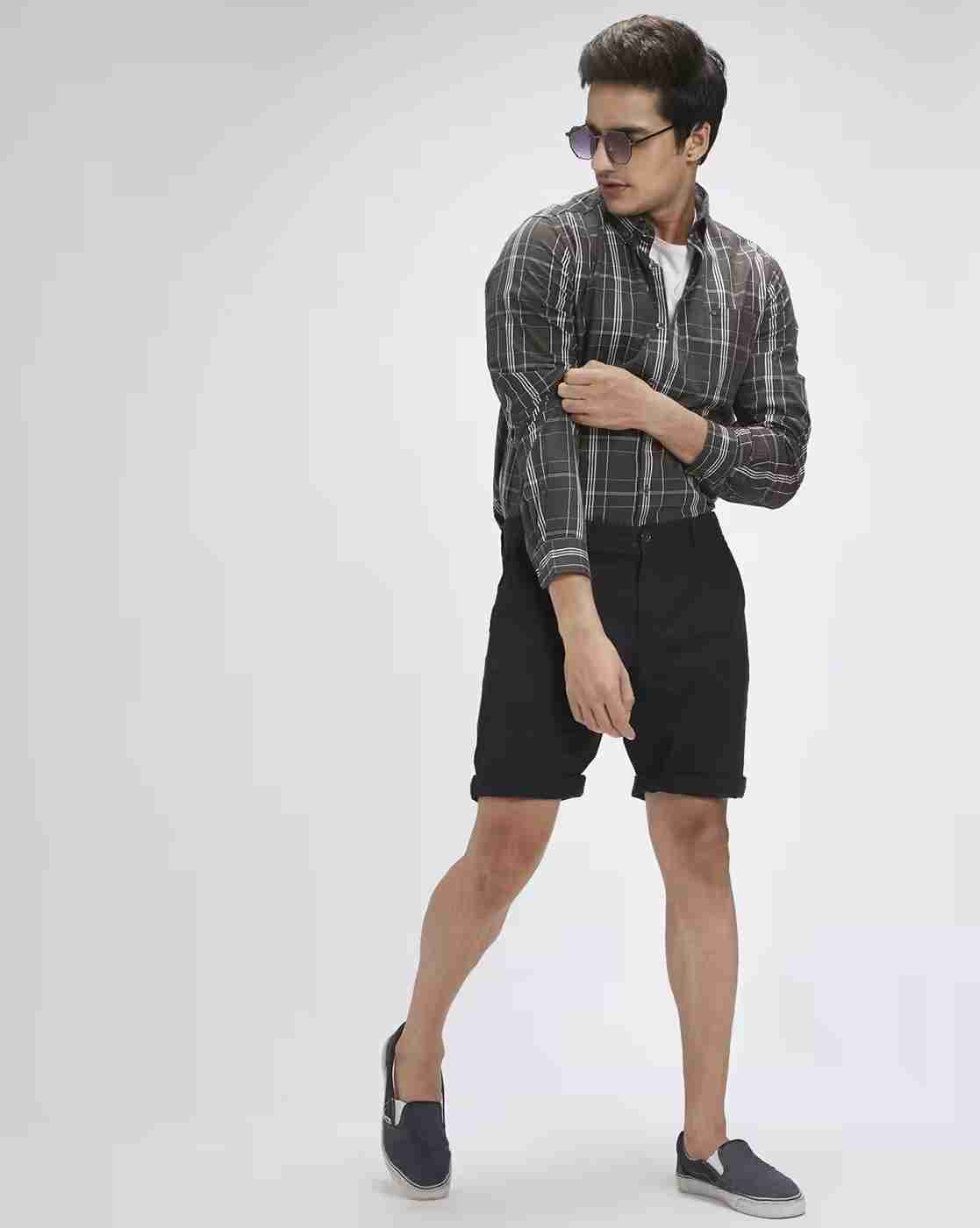 Lee Cooper | Checked Button-Down Shirt with Patch Pocket|4