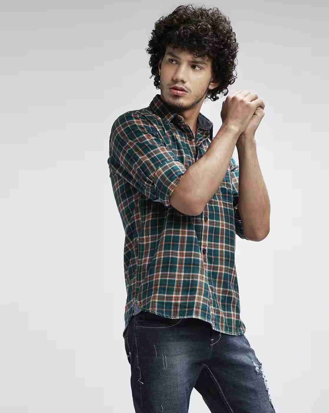 Lee Cooper | Checked Shirt with Patch Pocket|1
