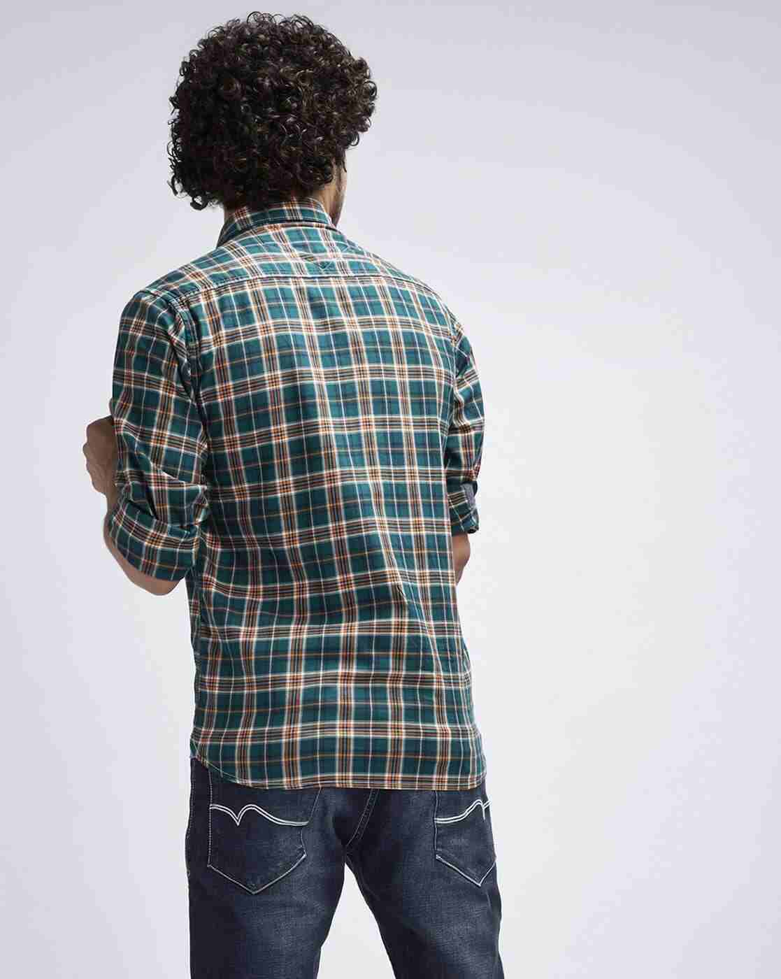 Lee Cooper | Checked Shirt with Patch Pocket|2