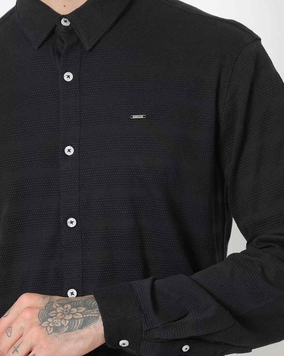 Lee Cooper | Textured Shirt with Patch Pocket|2