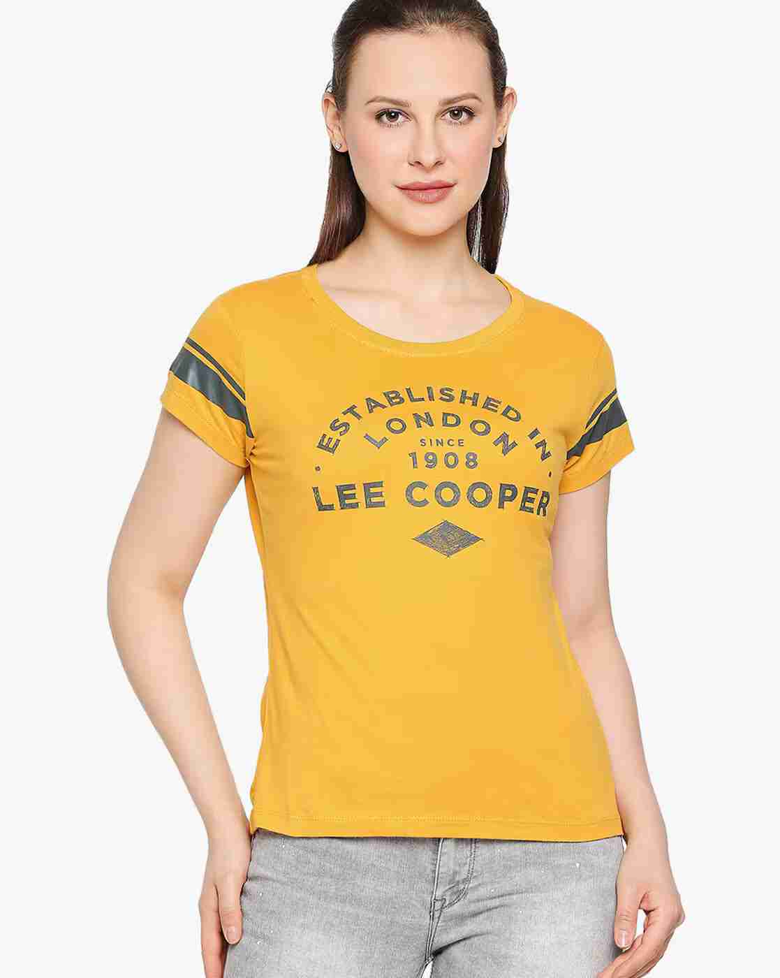 Lee Cooper | Typographic Brand Print Crew-Neck T-shirt|0
