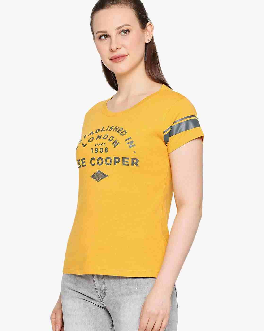 Lee Cooper | Typographic Brand Print Crew-Neck T-shirt|1