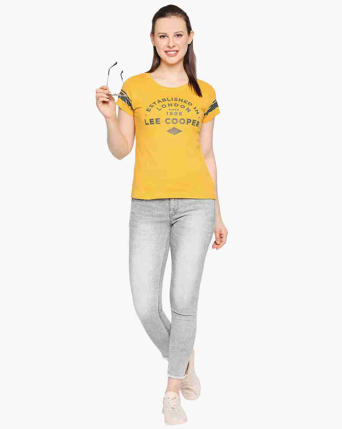 Lee Cooper | Typographic Brand Print Crew-Neck T-shirt|3