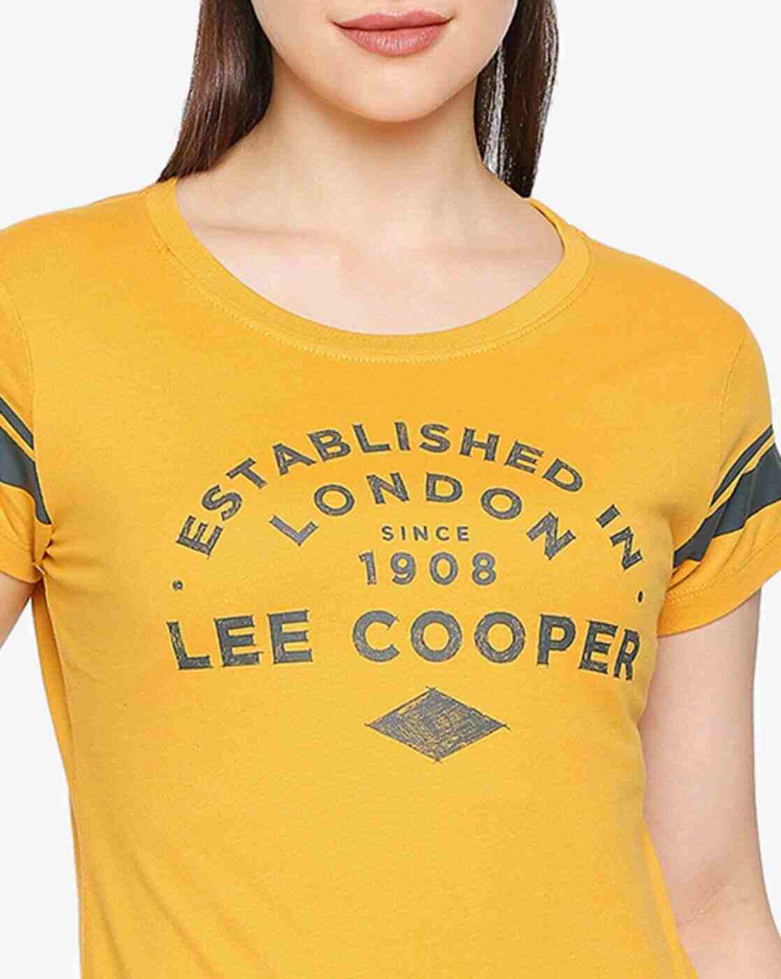 Lee Cooper | Typographic Brand Print Crew-Neck T-shirt|4