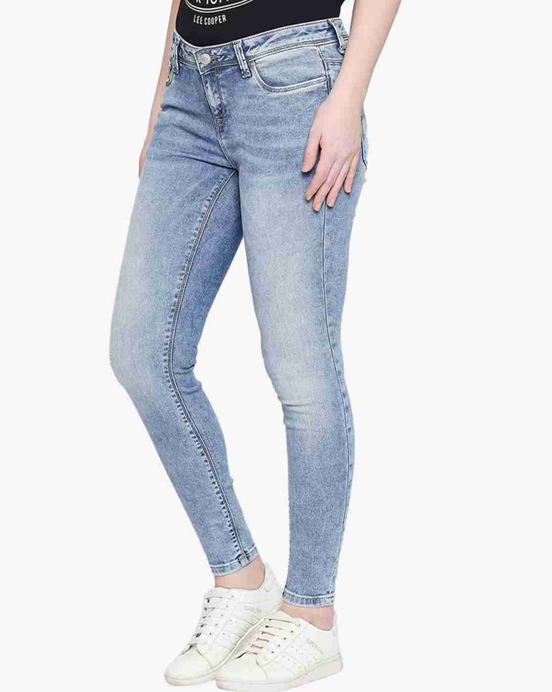 Lee Cooper | Washed Skinny Jeans with Whiskers|1