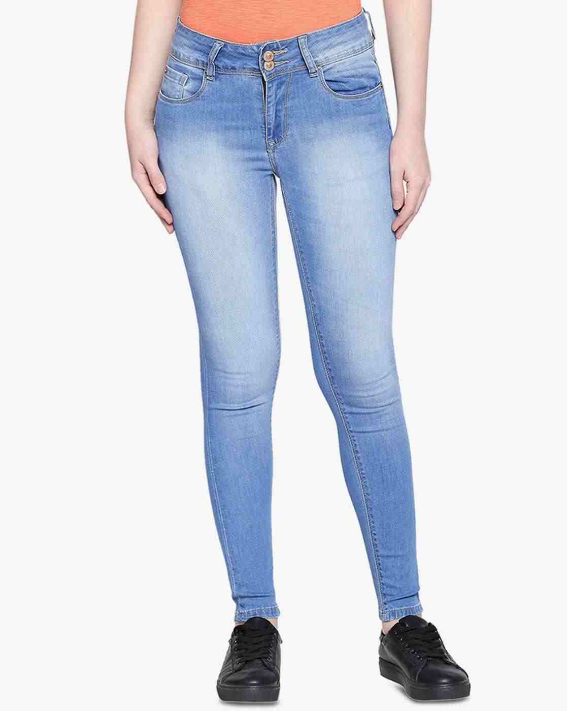 Lee Cooper | Washed Super Skinny Jeans with Whiskers|0