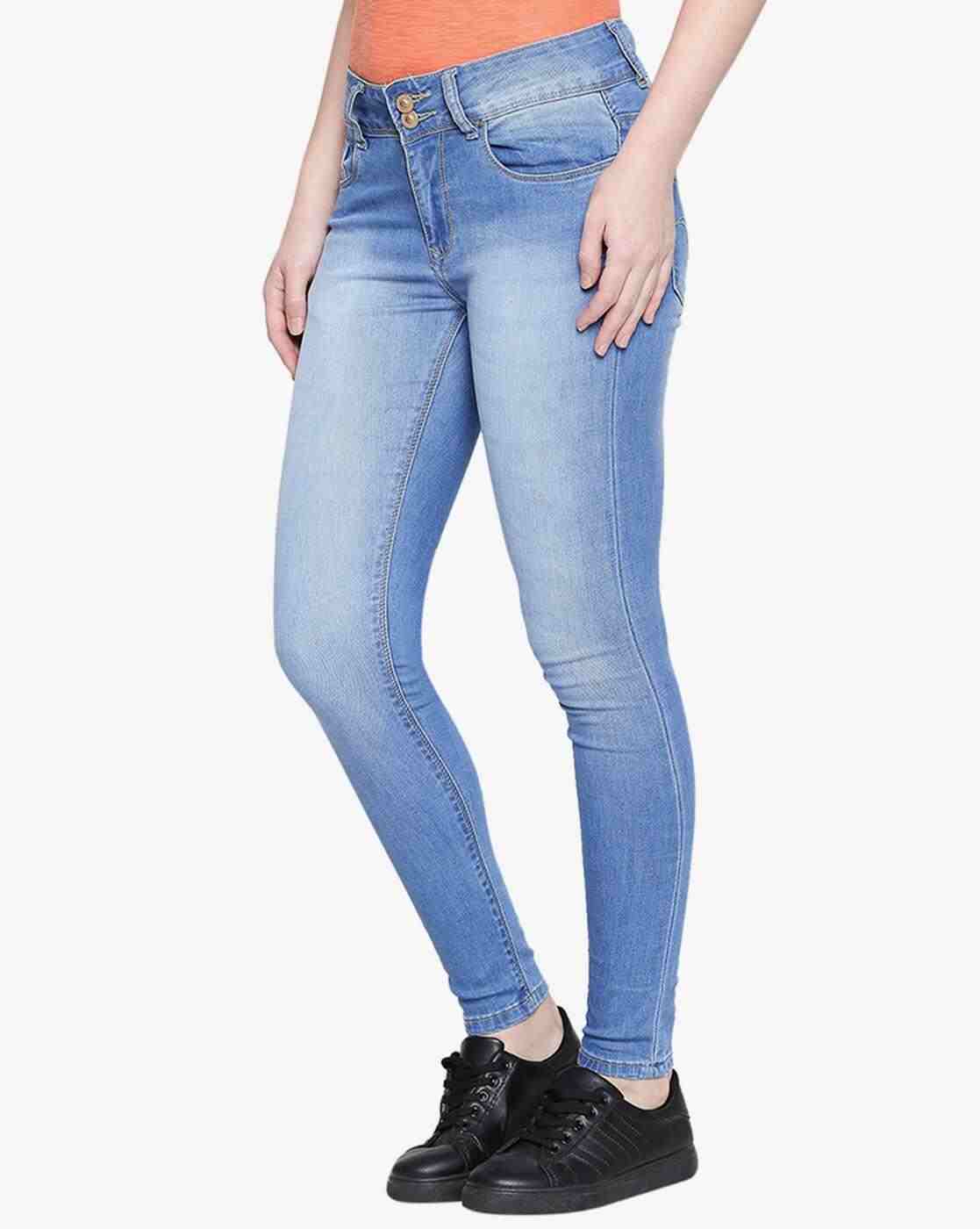 Lee Cooper | Washed Super Skinny Jeans with Whiskers|1