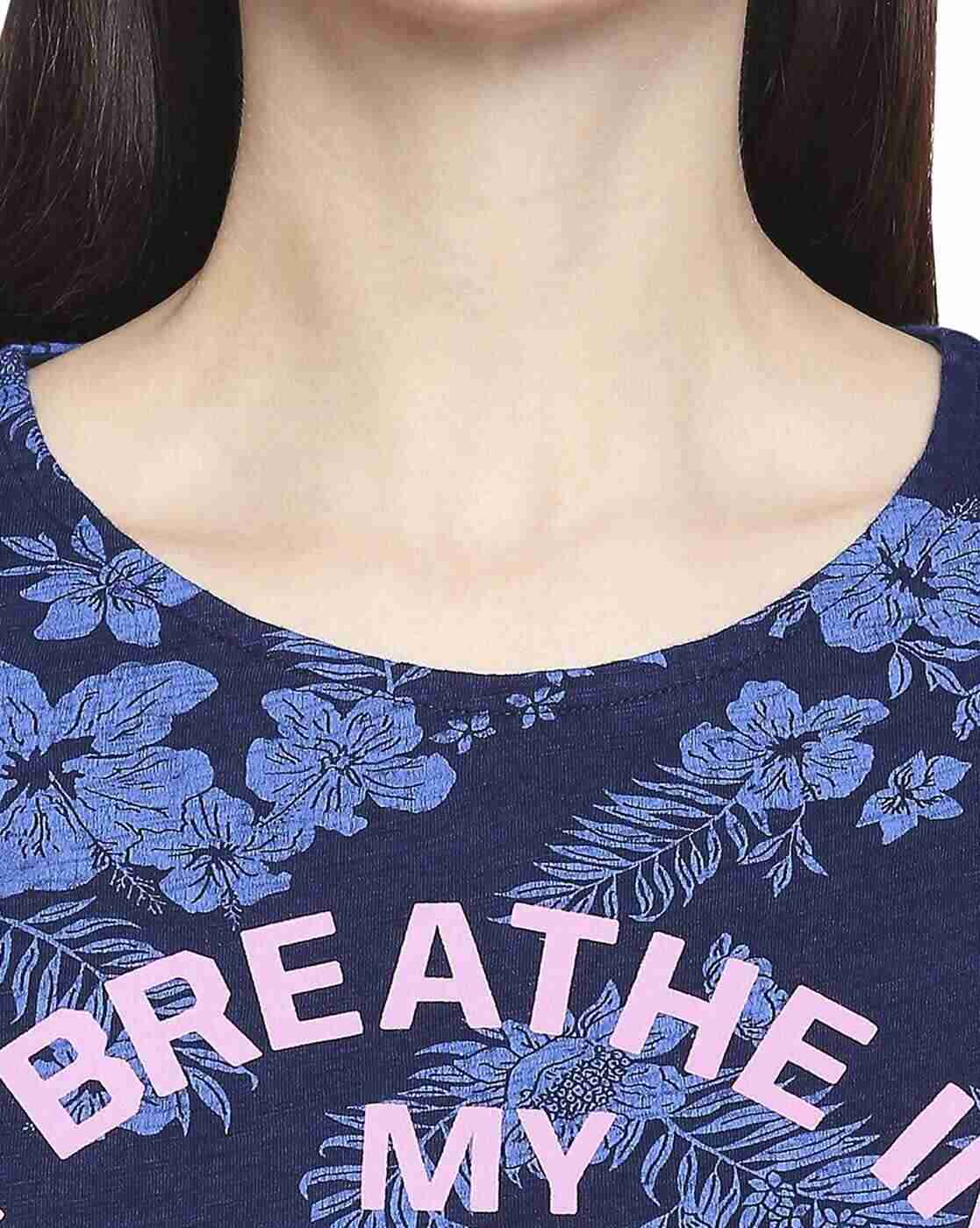Lee Cooper | Floral Print Crew-Neck T-shirt|4