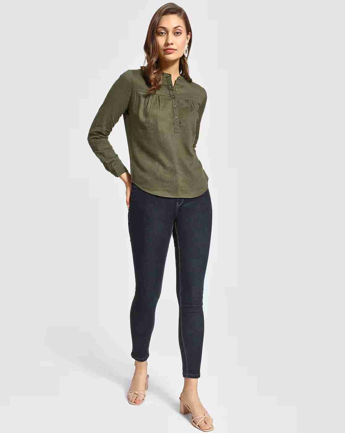 Lee Cooper | Textured Top with Band Collar|3