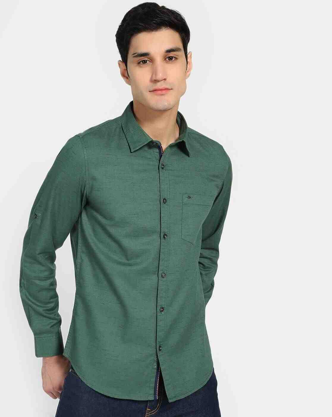 Woven Shirt with Patch Pocket