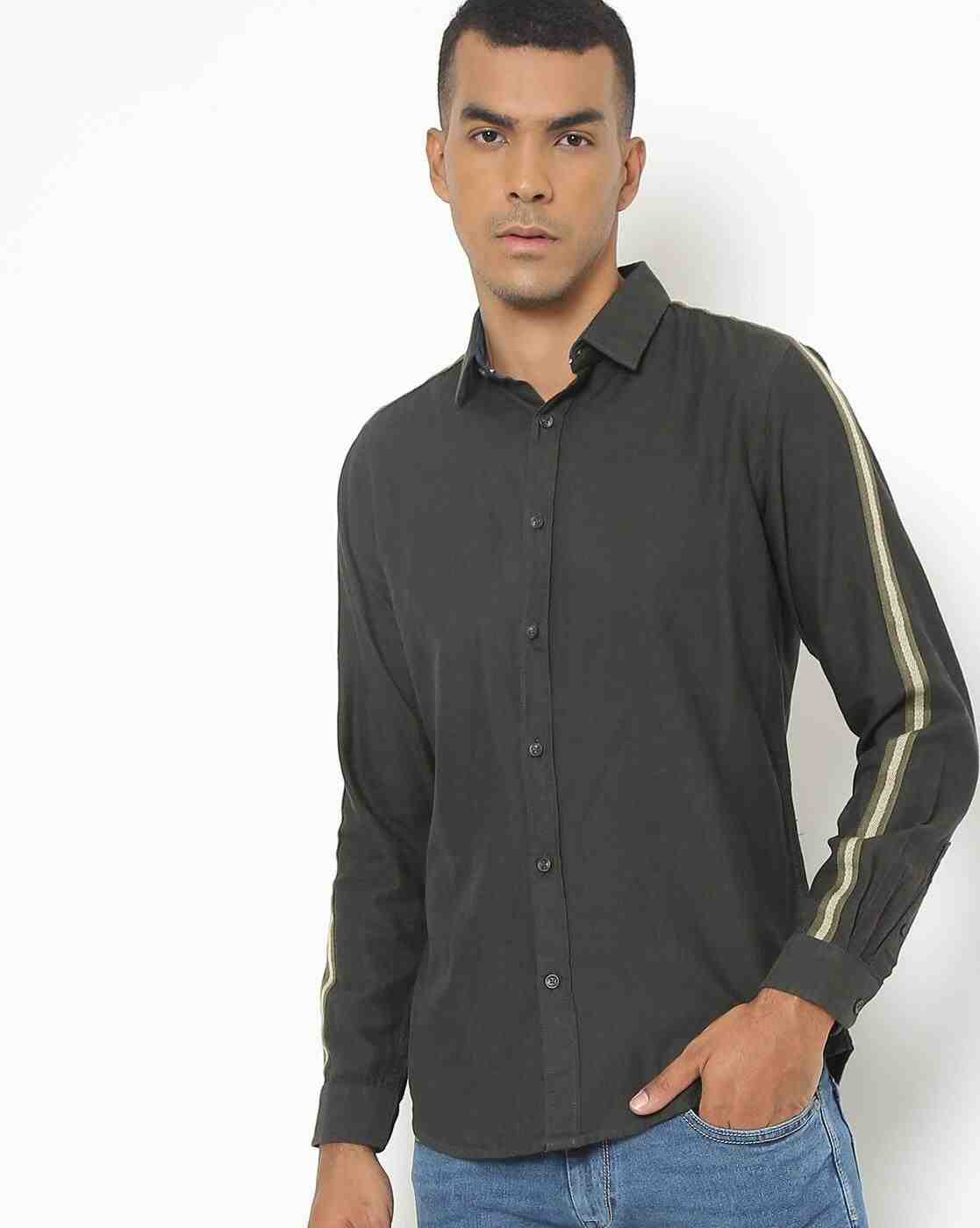 Lee Cooper | Cut-Away Collar Shirt with Contrast Taping|0