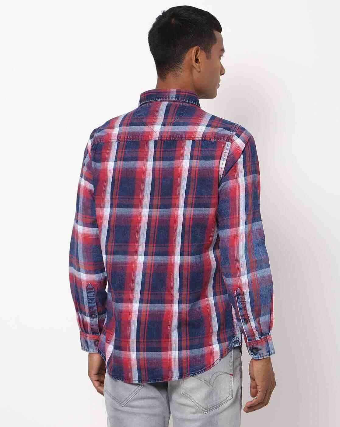 Lee Cooper | Checked Shirt with Patch Pocket|1