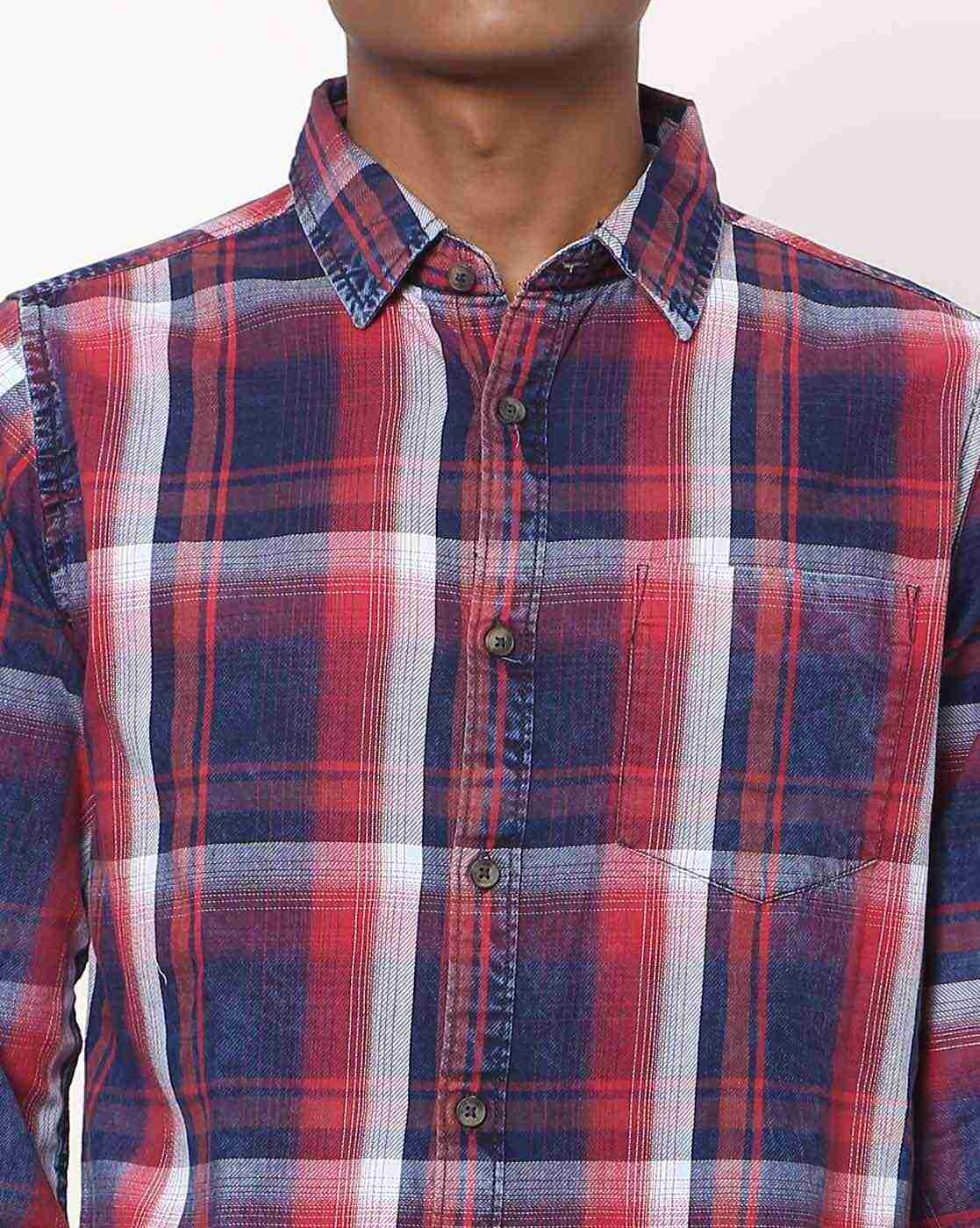 Lee Cooper | Checked Shirt with Patch Pocket|3