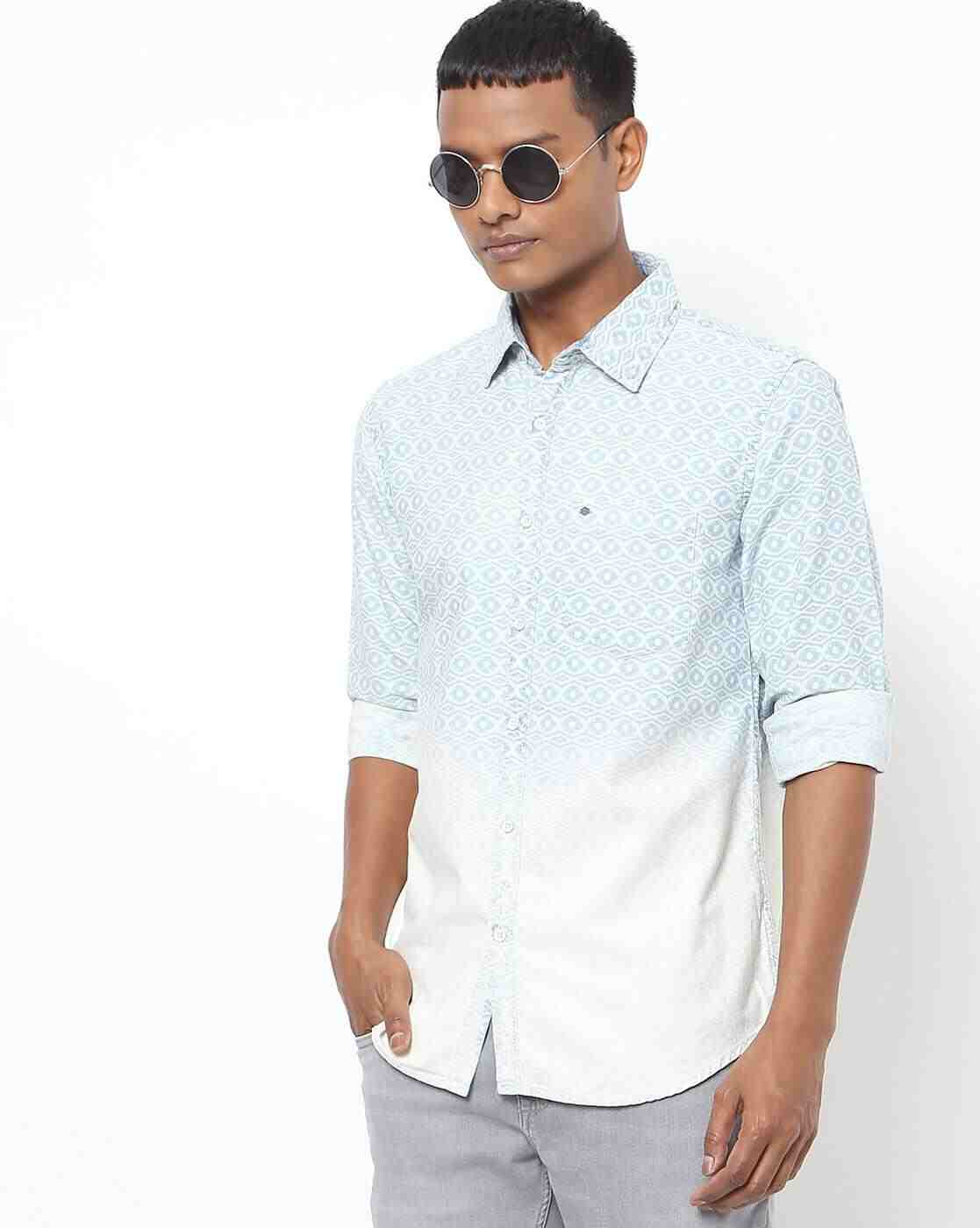 Lee Cooper | Printed Shirt with Patch Pocket|0