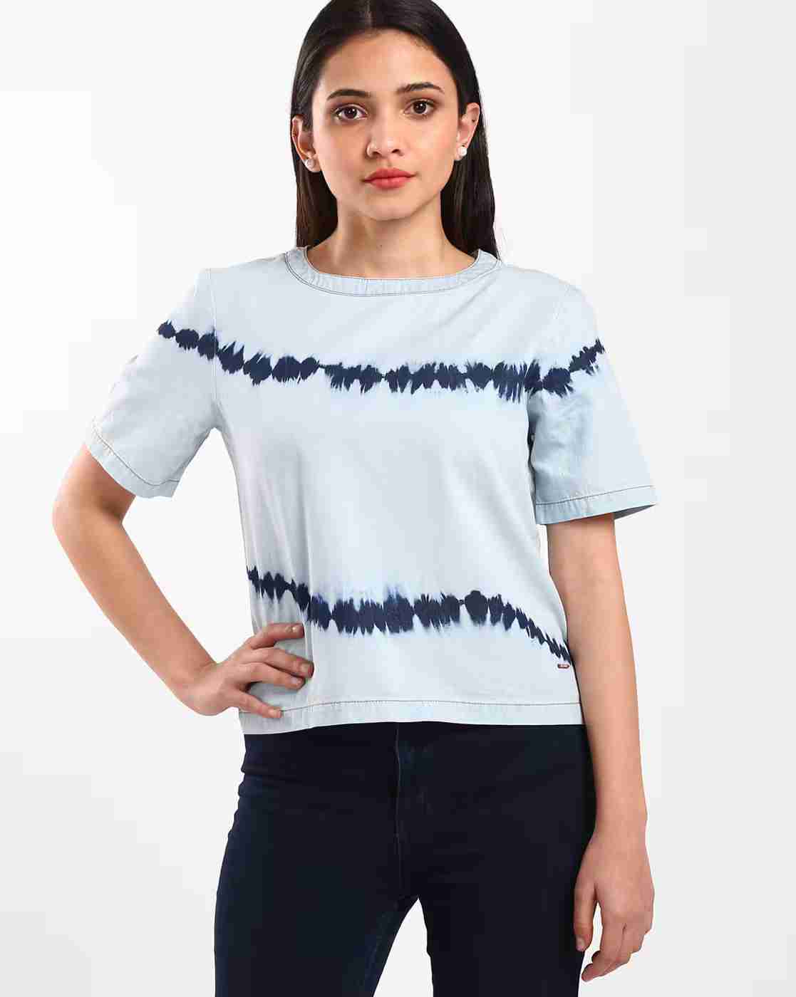Lee Cooper | Printed Round-Neck Top|0