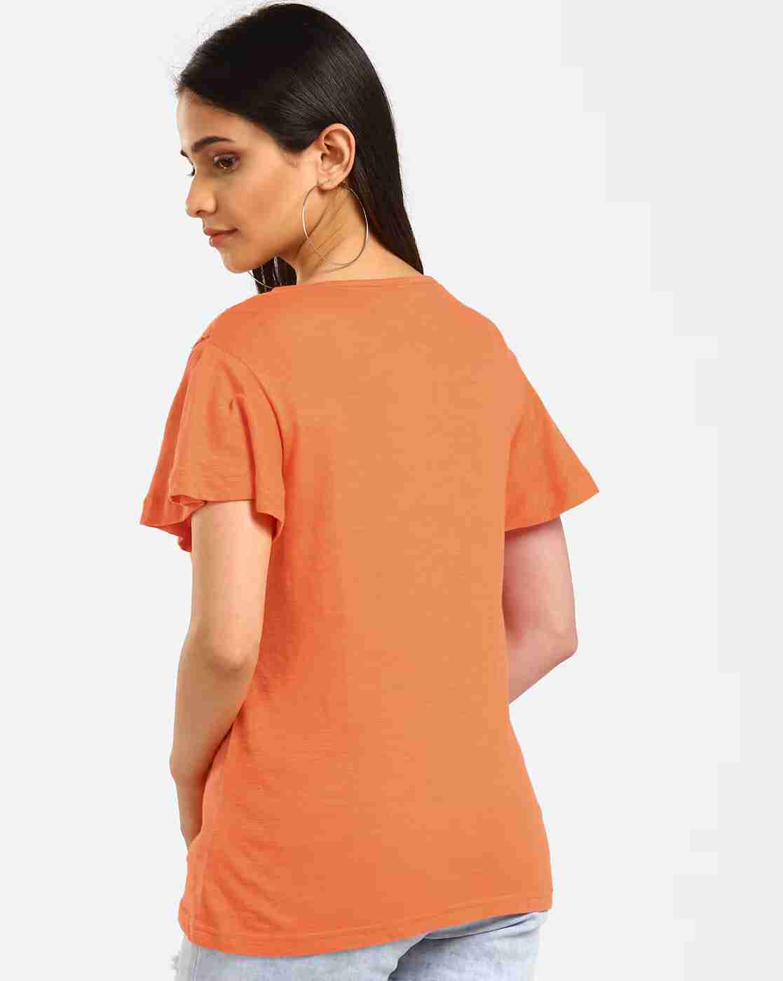Lee Cooper | Crotchet Embroidered Top with Tie-Up Neckline|2