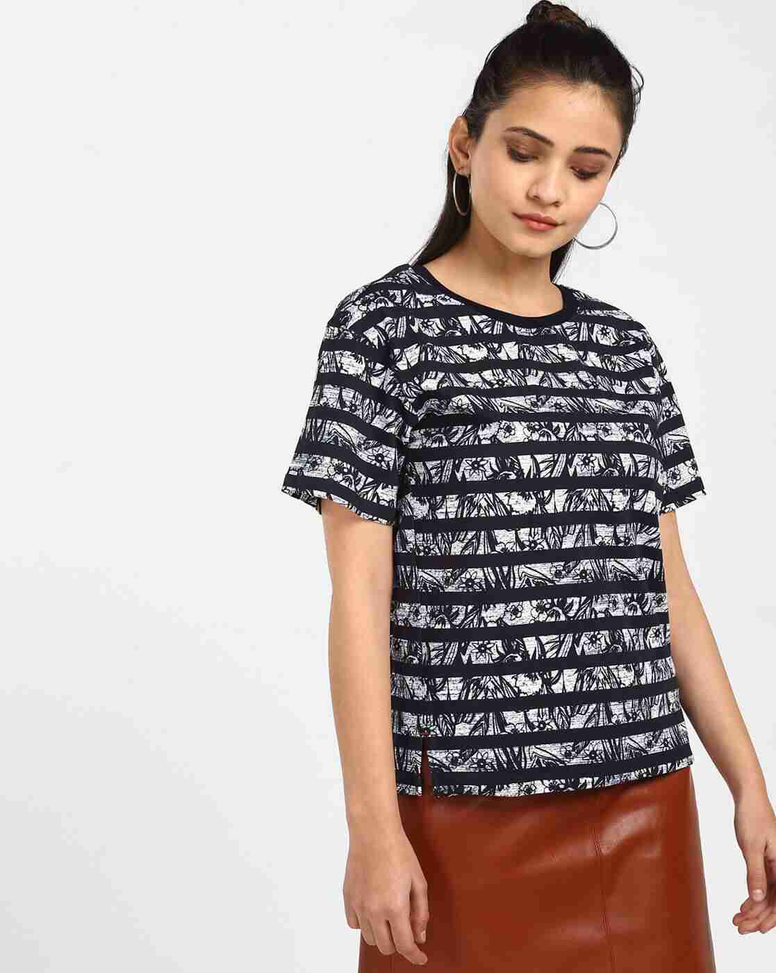 Lee Cooper | Striped Round-Neck T-shirt|0