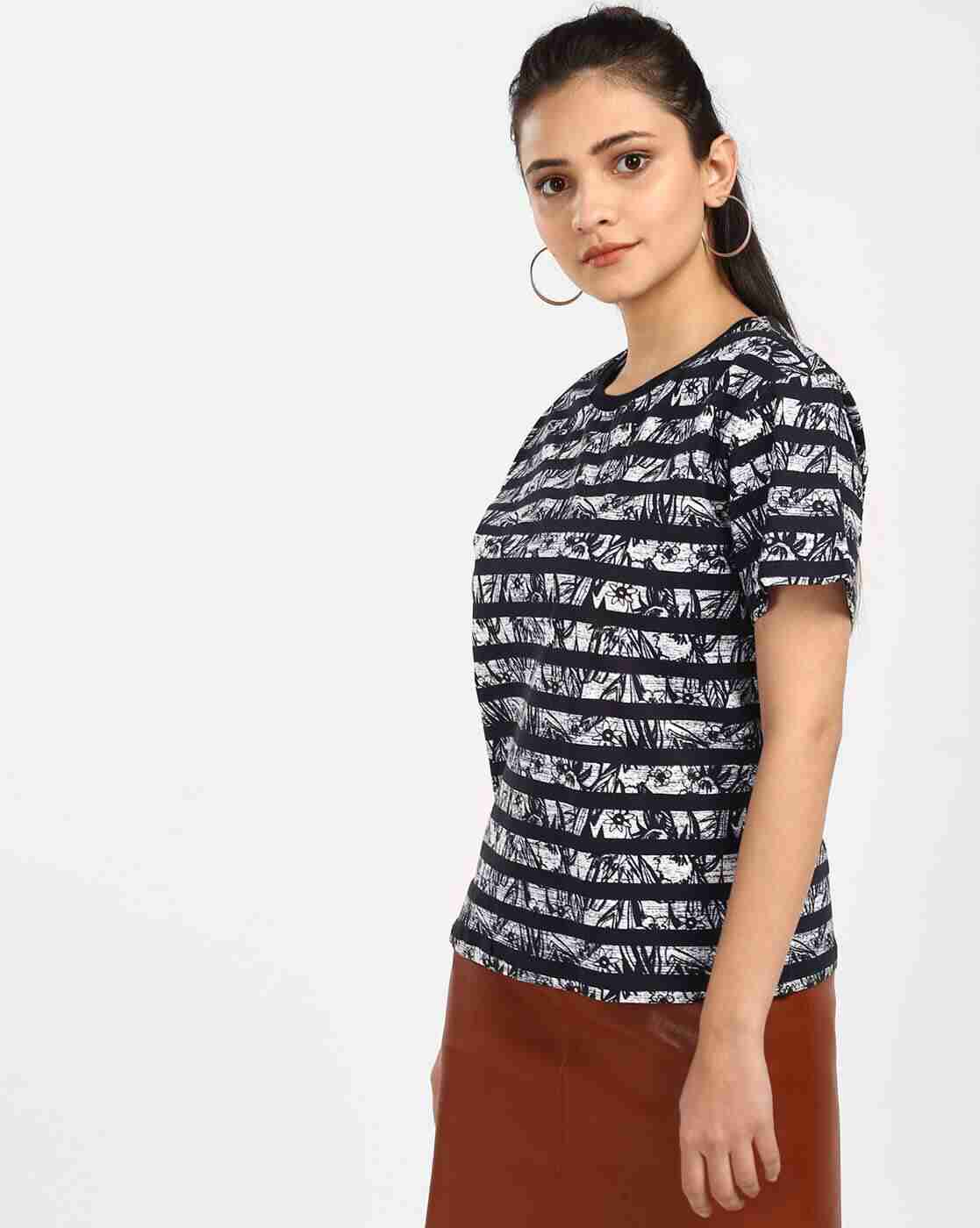 Lee Cooper | Striped Round-Neck T-shirt|1
