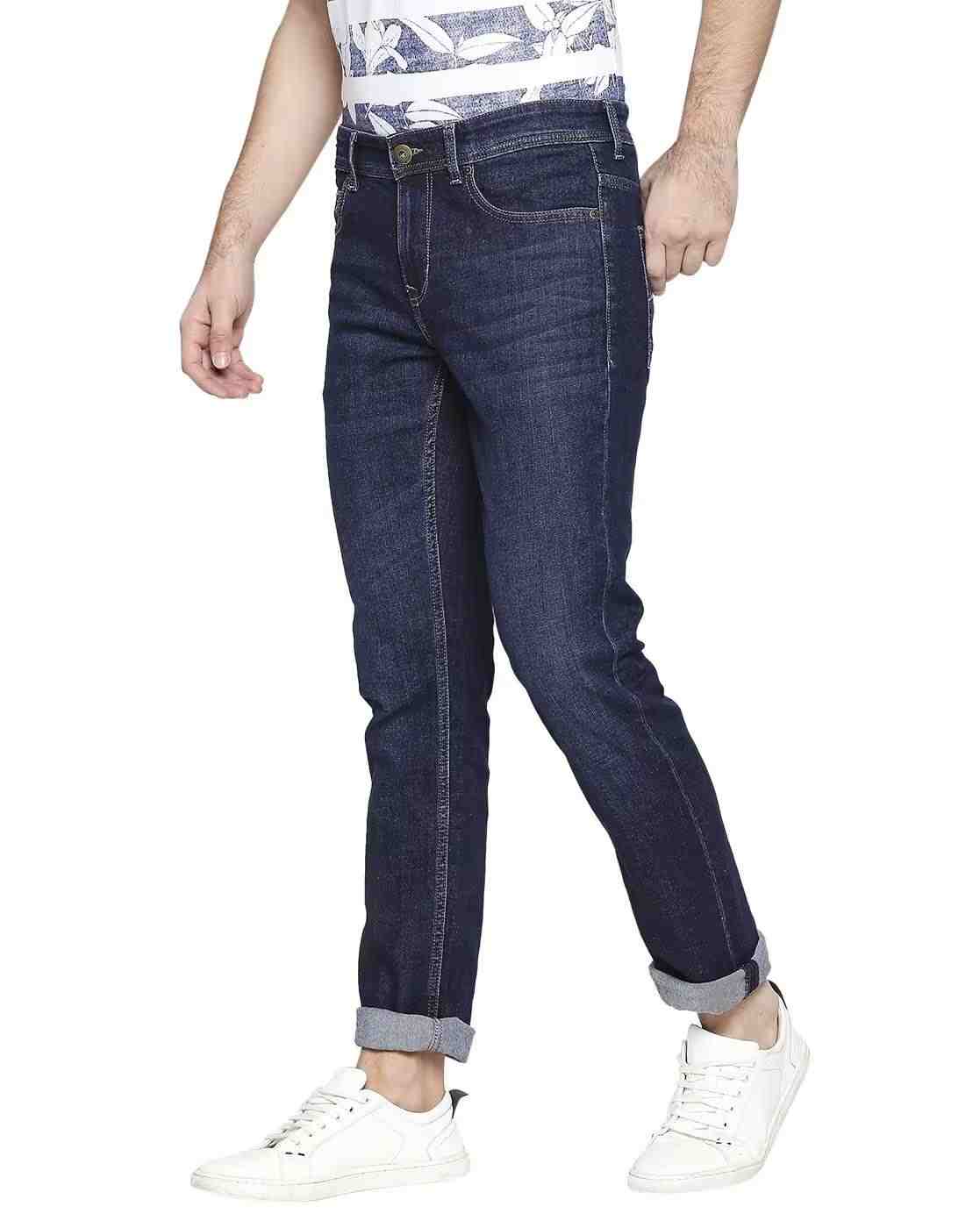 Lee Cooper | Men Low-Rise Washed Slim Fit Jeans|1