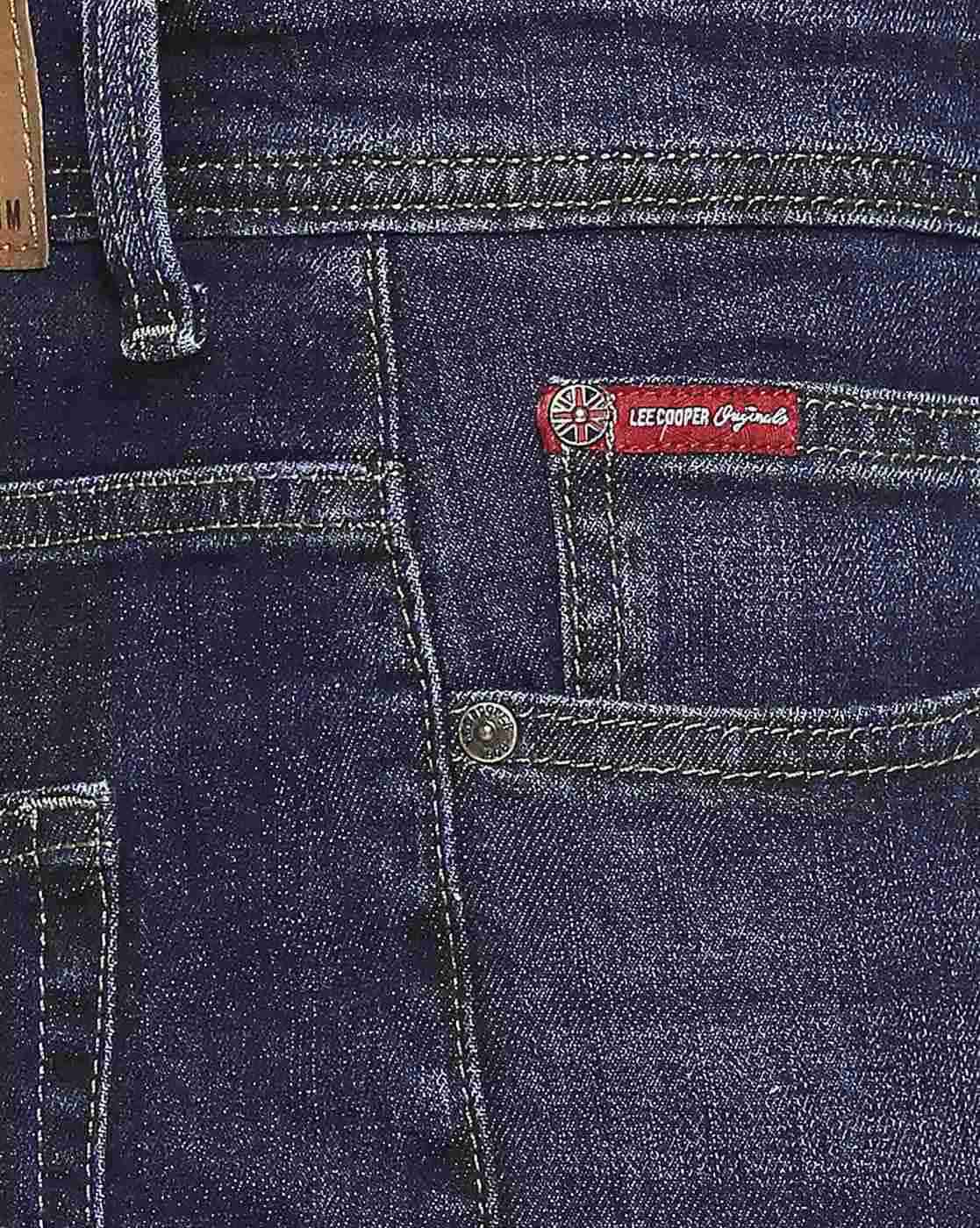 Lee Cooper | Men Low-Rise Washed Slim Fit Jeans|4