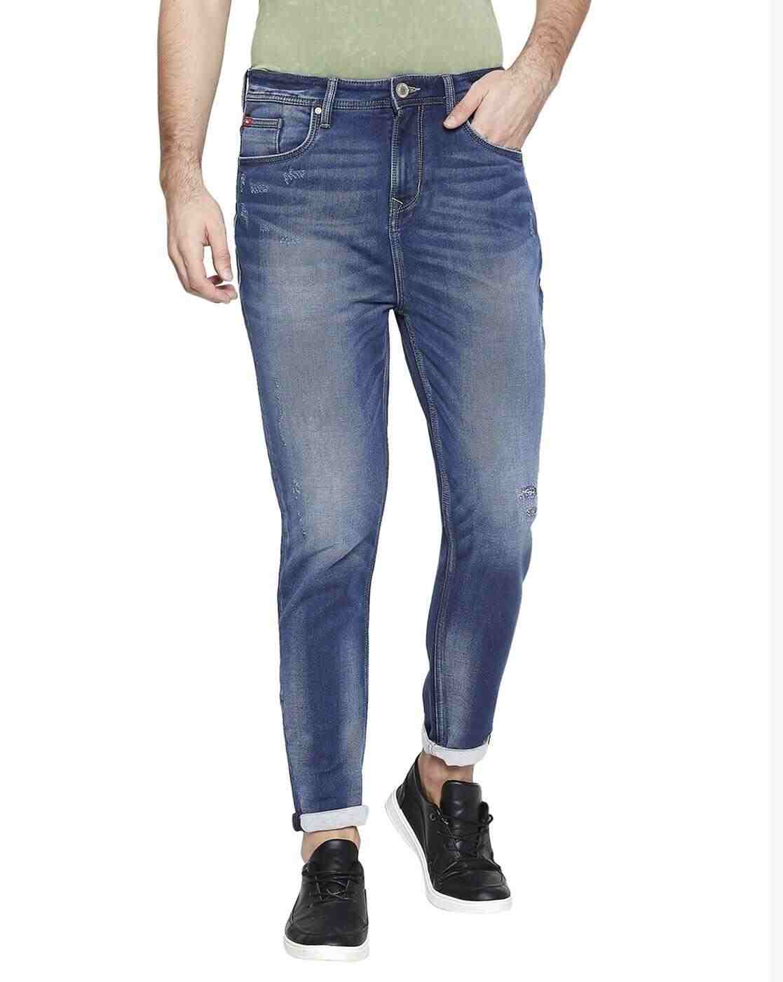 Lee Cooper | Men Washed Tapered Fit Jeans|0