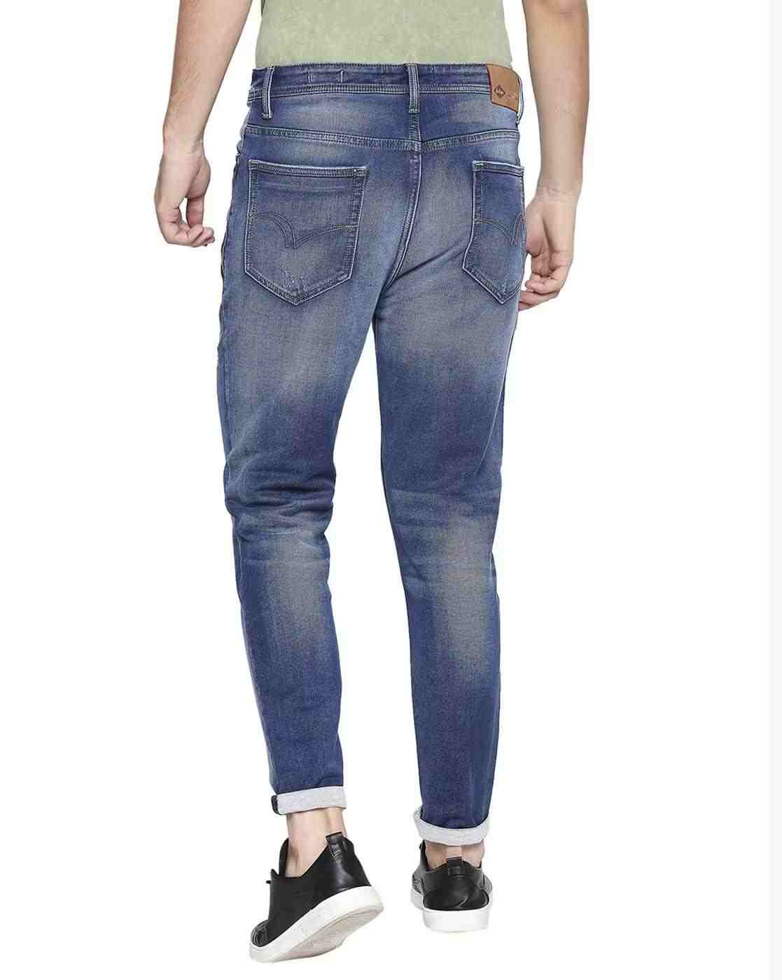 Lee Cooper | Men Washed Tapered Fit Jeans|2