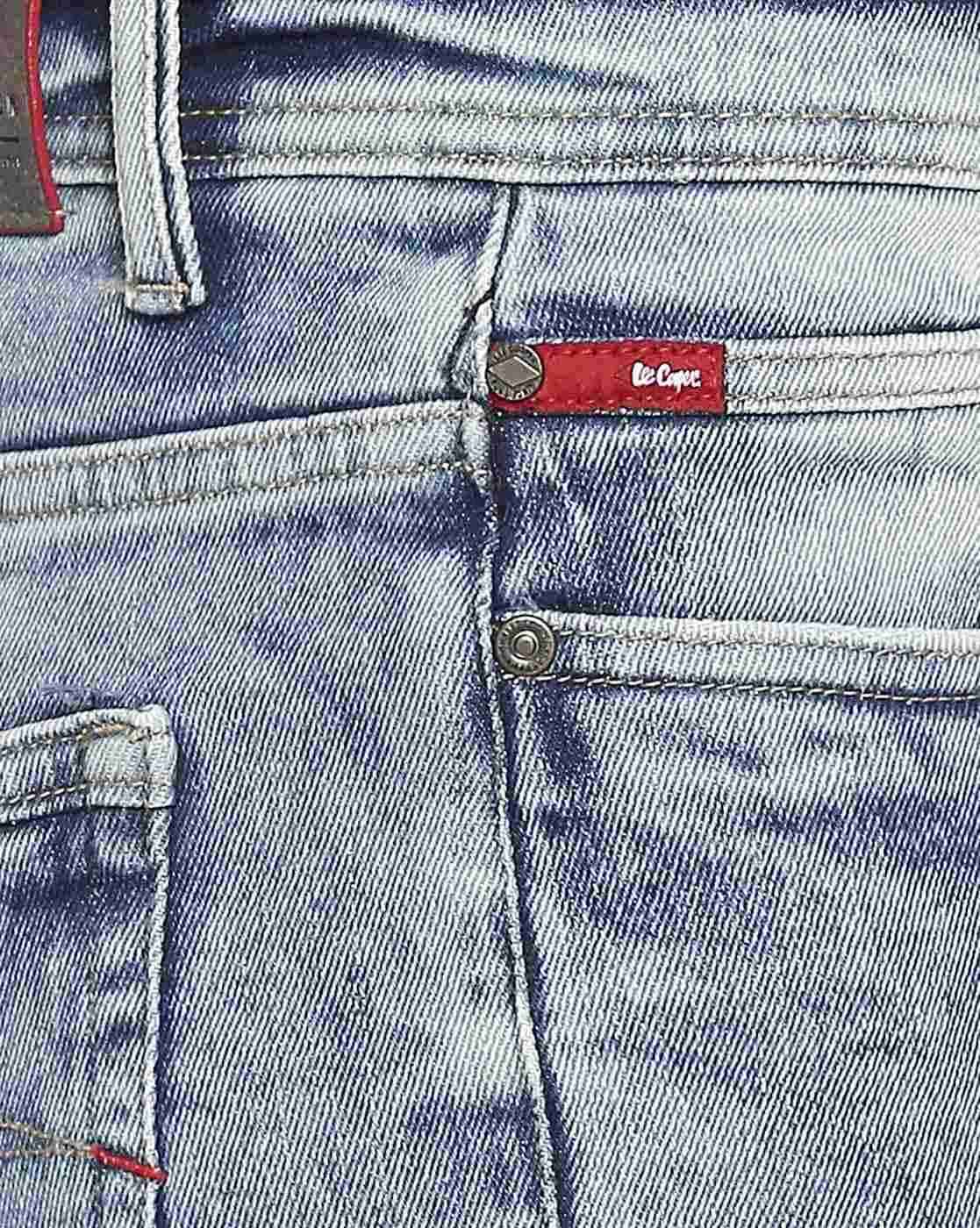 Lee Cooper | Men Low-Rise Distressed Slim Fit Jeans|4