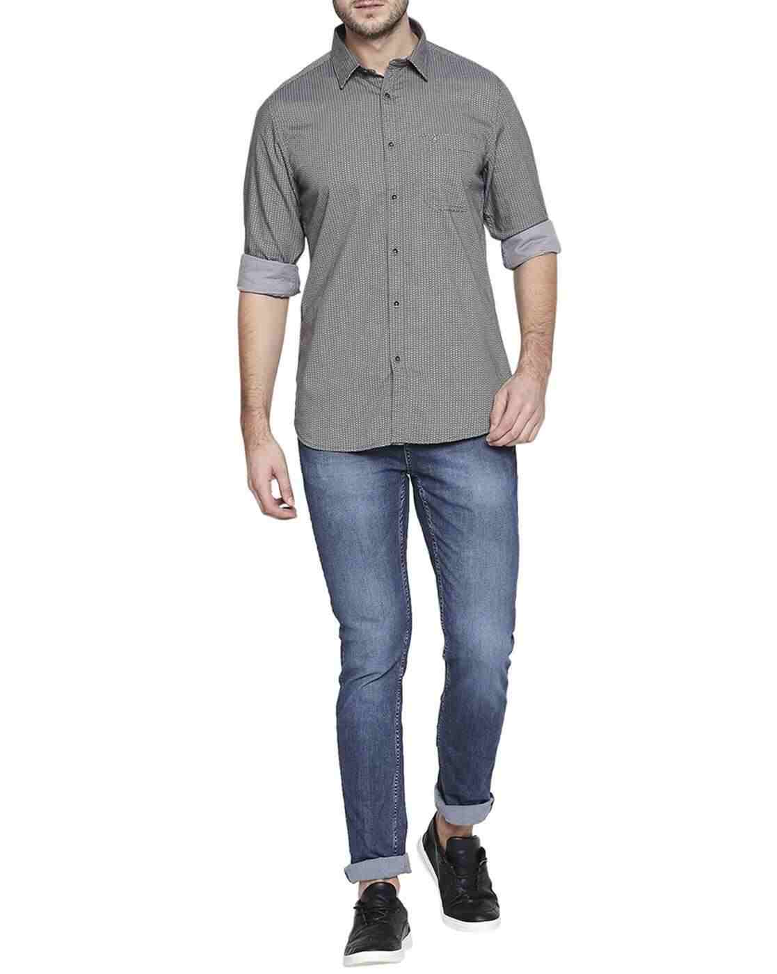 Lee Cooper | Printed Shirt with Patch Pocket|3
