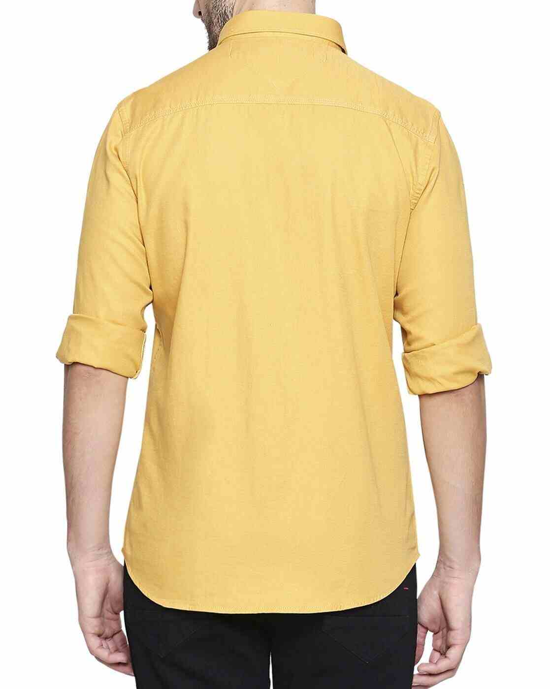 Lee Cooper | Cotton Shirt with Patch Pocket|2