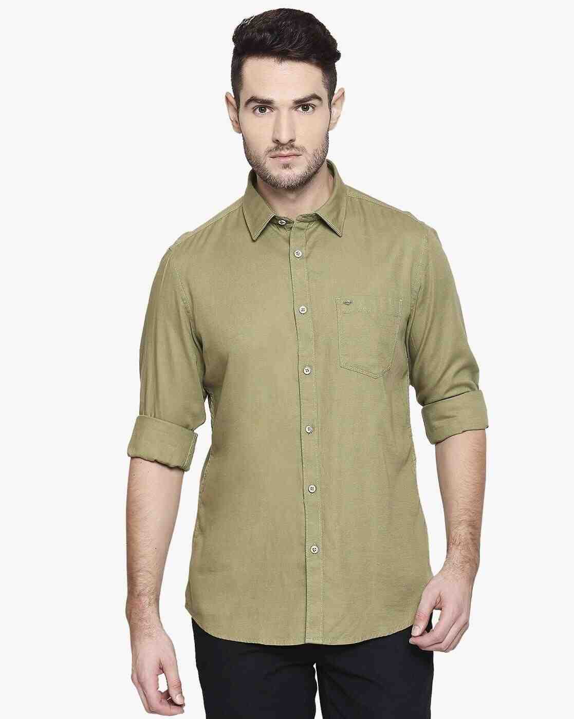 Lee Cooper | Cotton Shirt with Patch Pocket|0