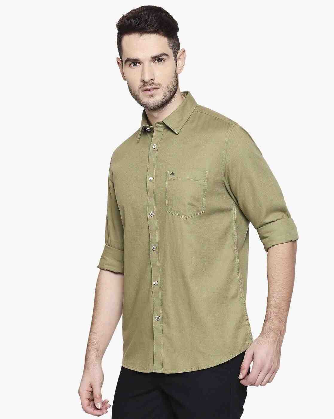 Lee Cooper | Cotton Shirt with Patch Pocket|1