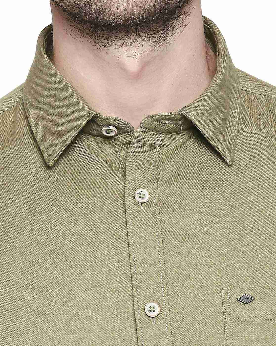 Lee Cooper | Cotton Shirt with Patch Pocket|4