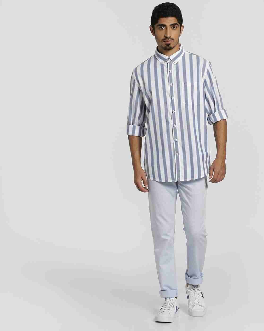 Lee Cooper | Striped Shirt with Button-Down Collar|3