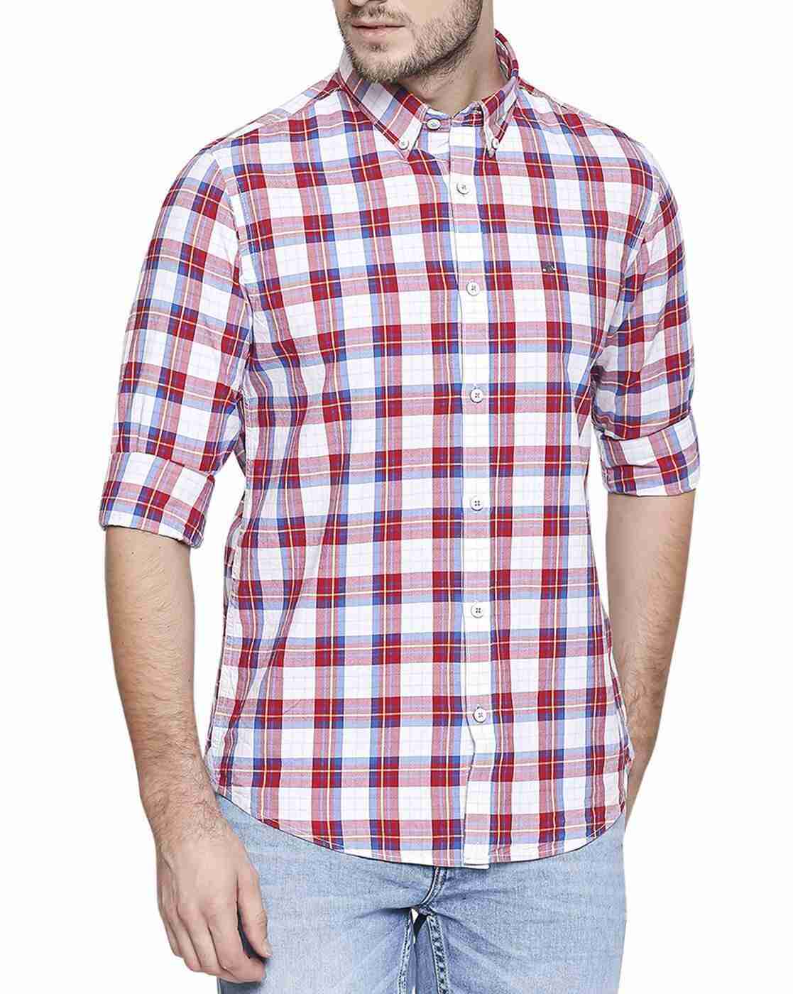 Lee Cooper | Checked Shirt with Button-Down Collar|0