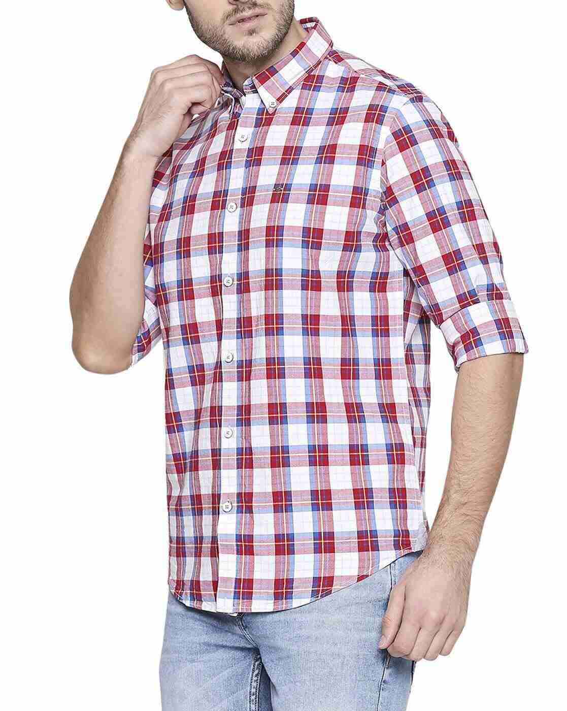 Lee Cooper | Checked Shirt with Button-Down Collar|1