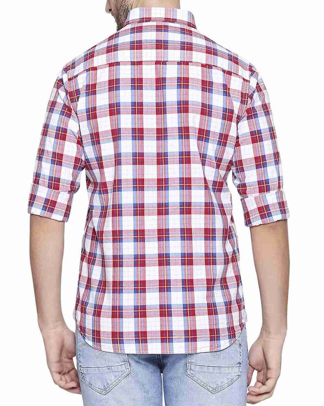 Lee Cooper | Checked Shirt with Button-Down Collar|2