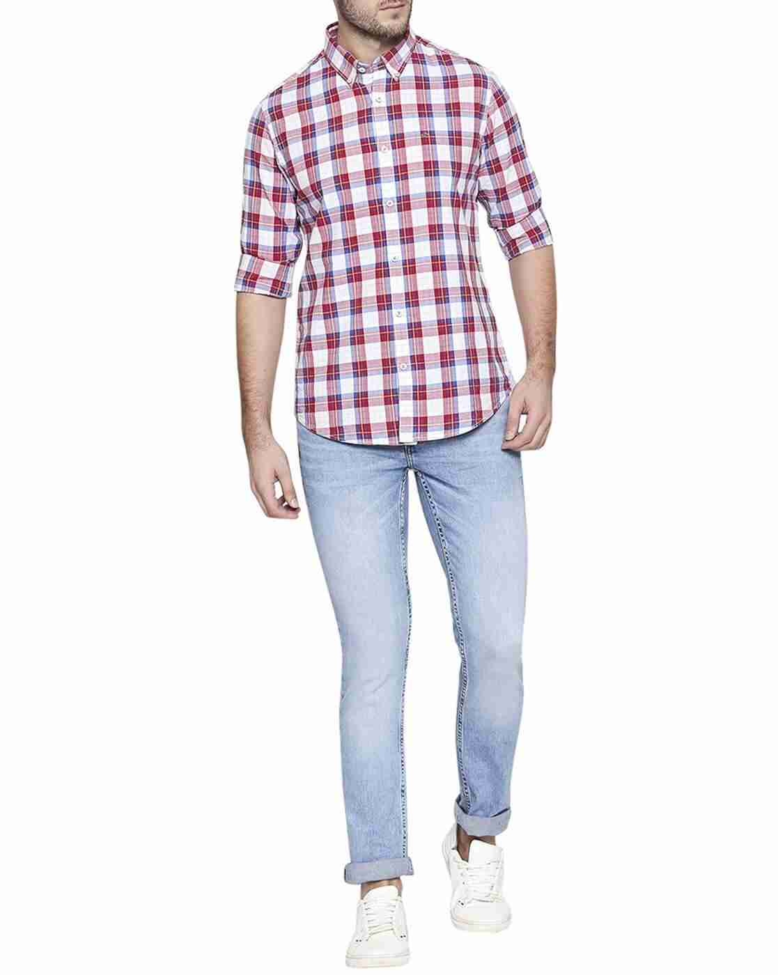 Lee Cooper | Checked Shirt with Button-Down Collar|3