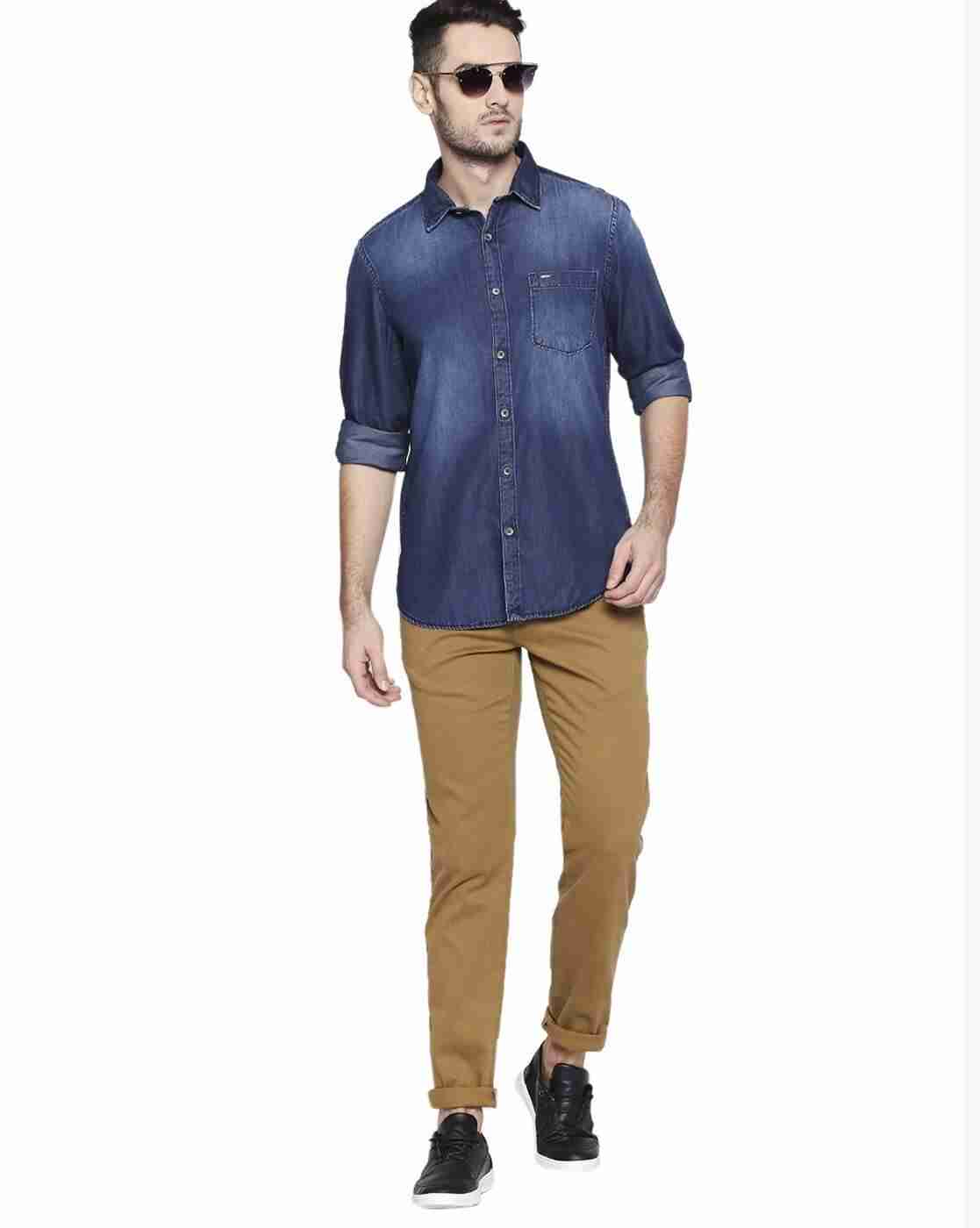 Lee Cooper | Denim Shirt with Patch Pocket|3