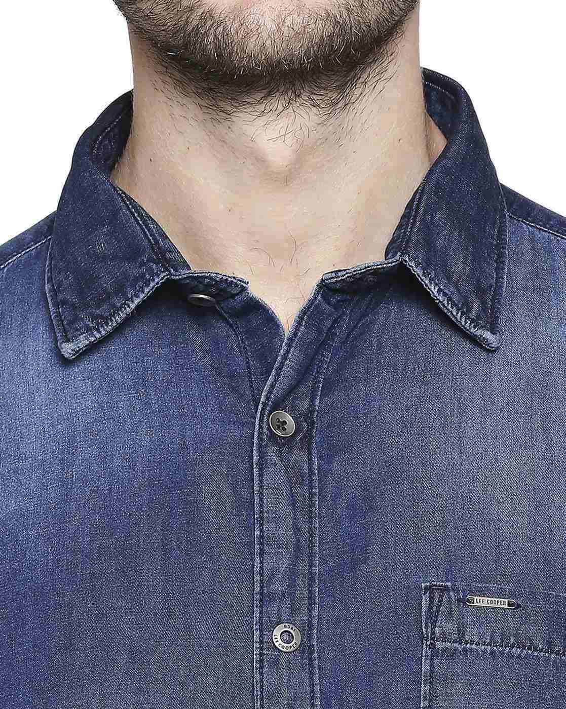 Lee Cooper | Denim Shirt with Patch Pocket|4