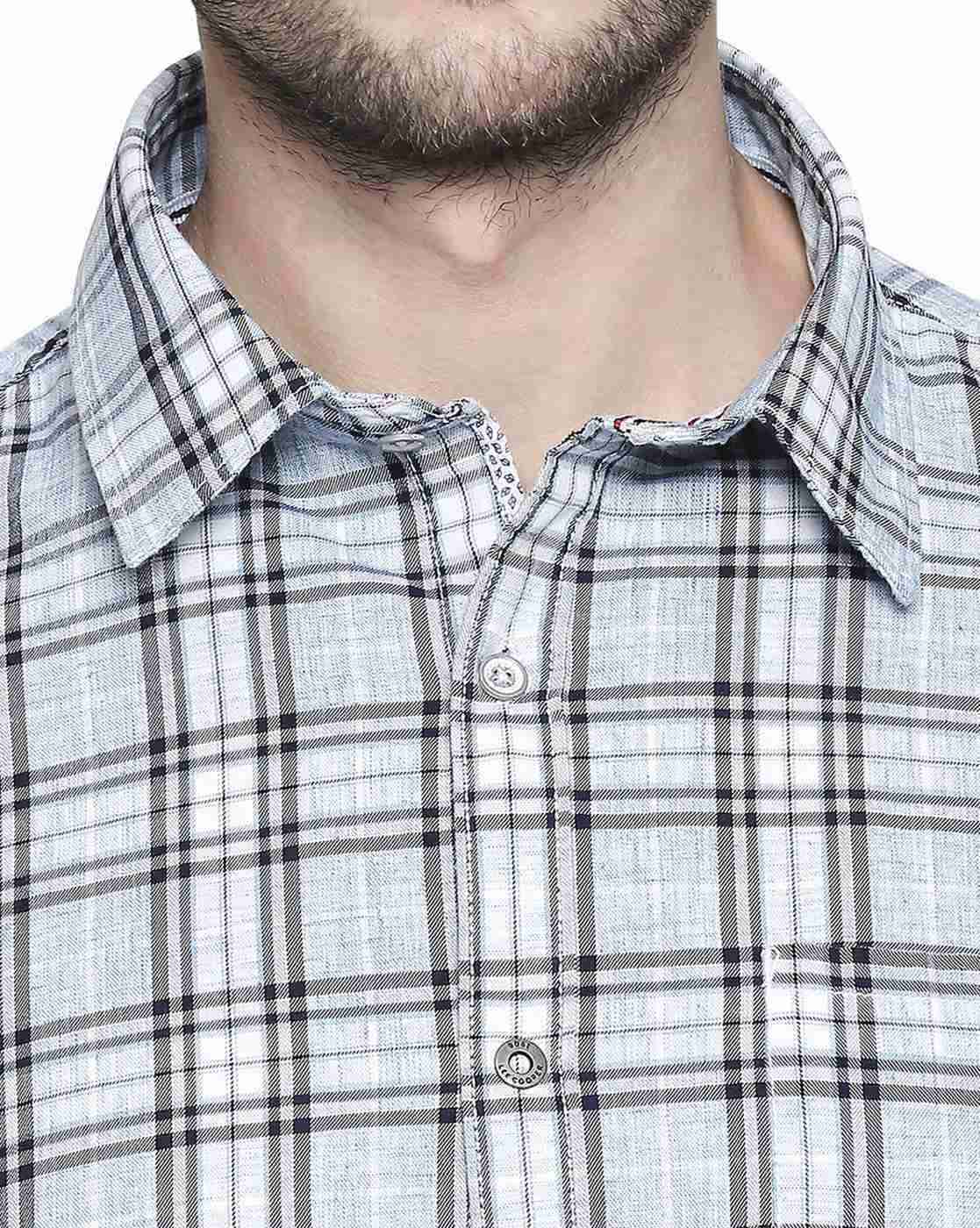 Lee Cooper | Checked Shirt with Spread Collar|4