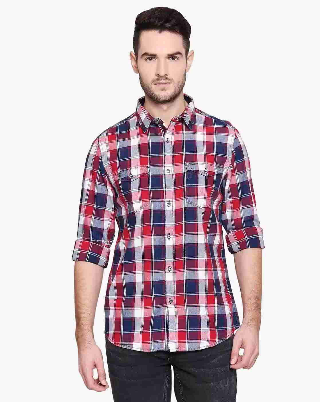 Lee Cooper | Checked Shirt with Patch Pocket|0