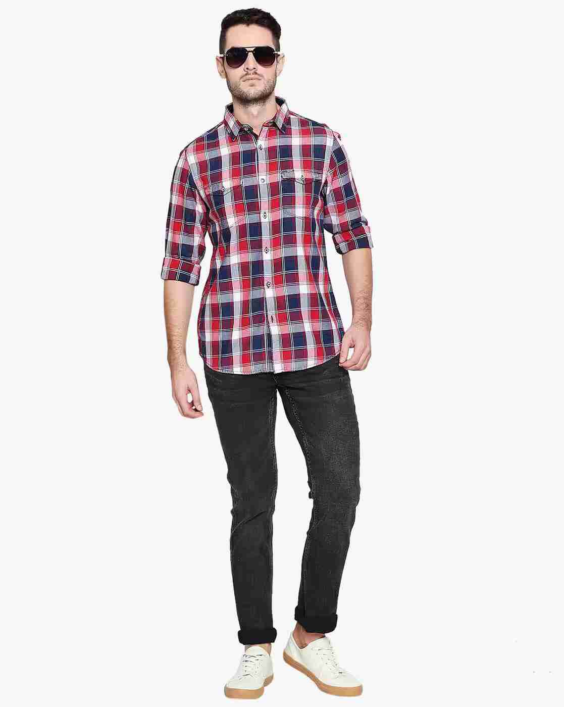 Lee Cooper | Checked Shirt with Patch Pocket|3