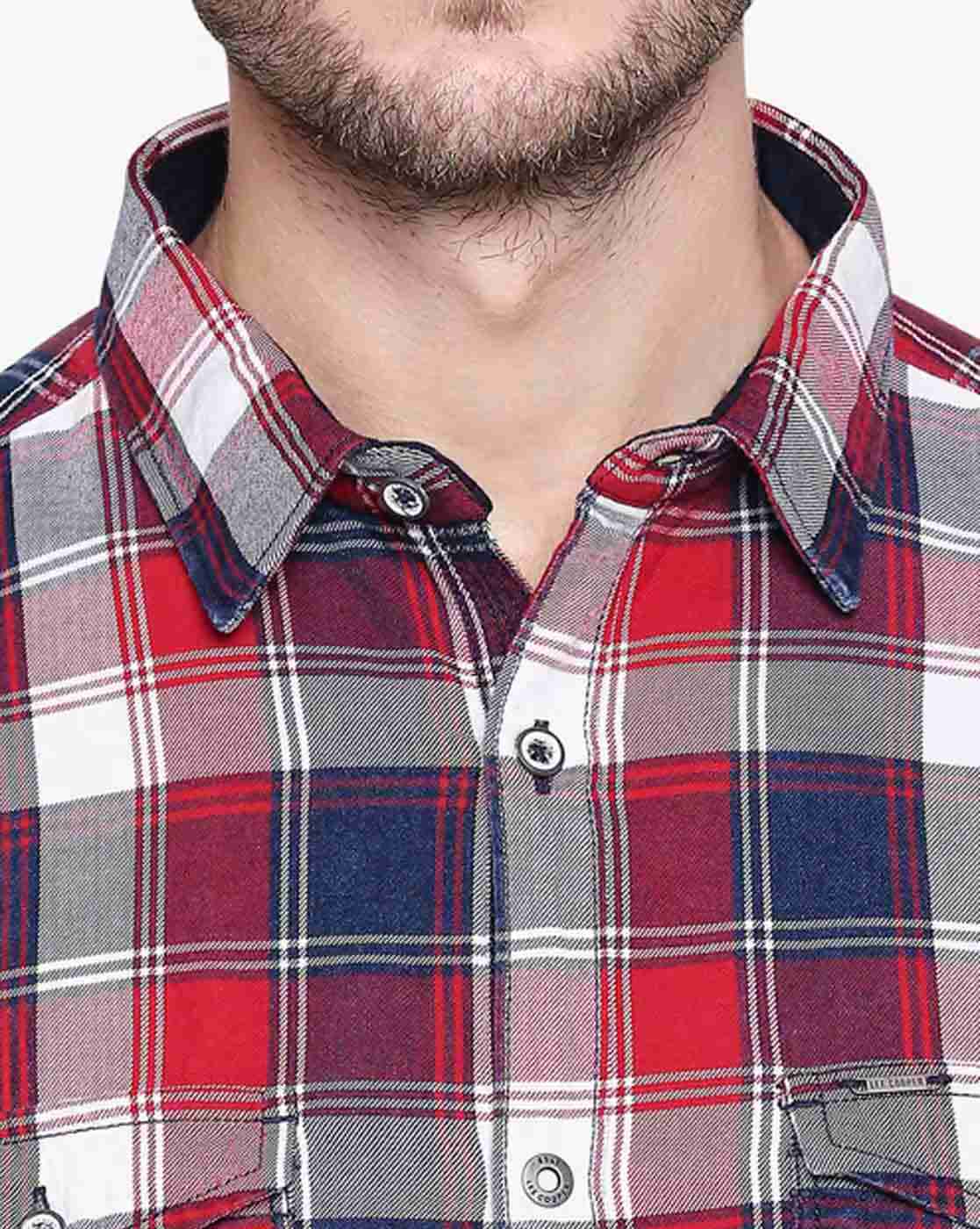 Lee Cooper | Checked Shirt with Patch Pocket|4