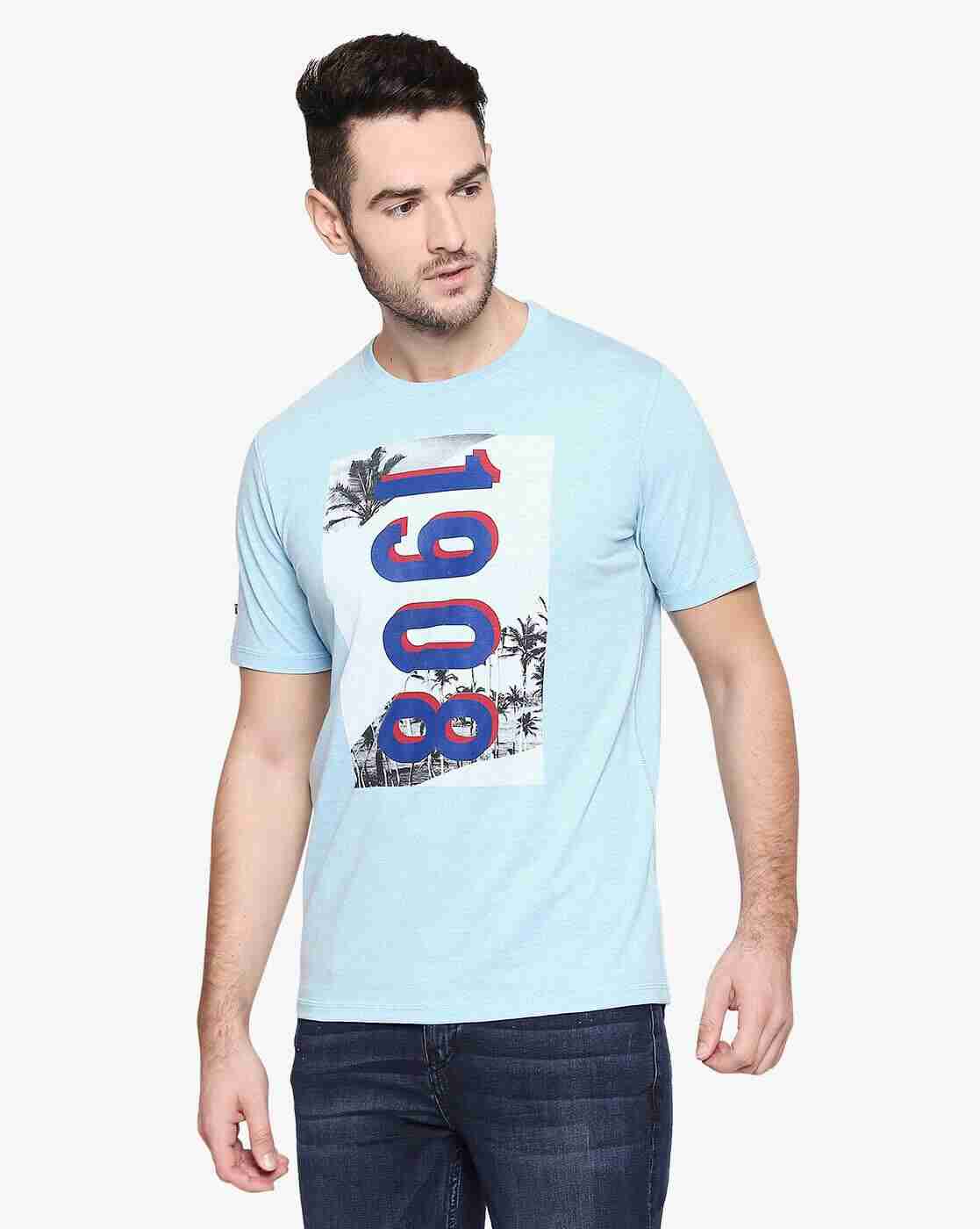 Lee Cooper | Graphic Print Crew-Neck T-Shirt|1