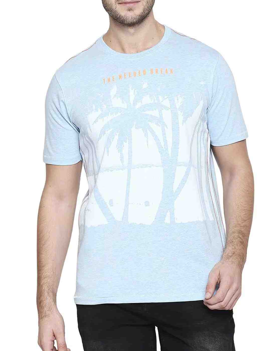 Lee Cooper | Tropical Print Crew-Neck T-shirt|0